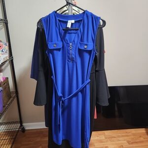 EUC Sz S Blue Dress Sleeveless